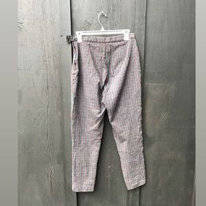 vintage plaid skinny high waisted pant
